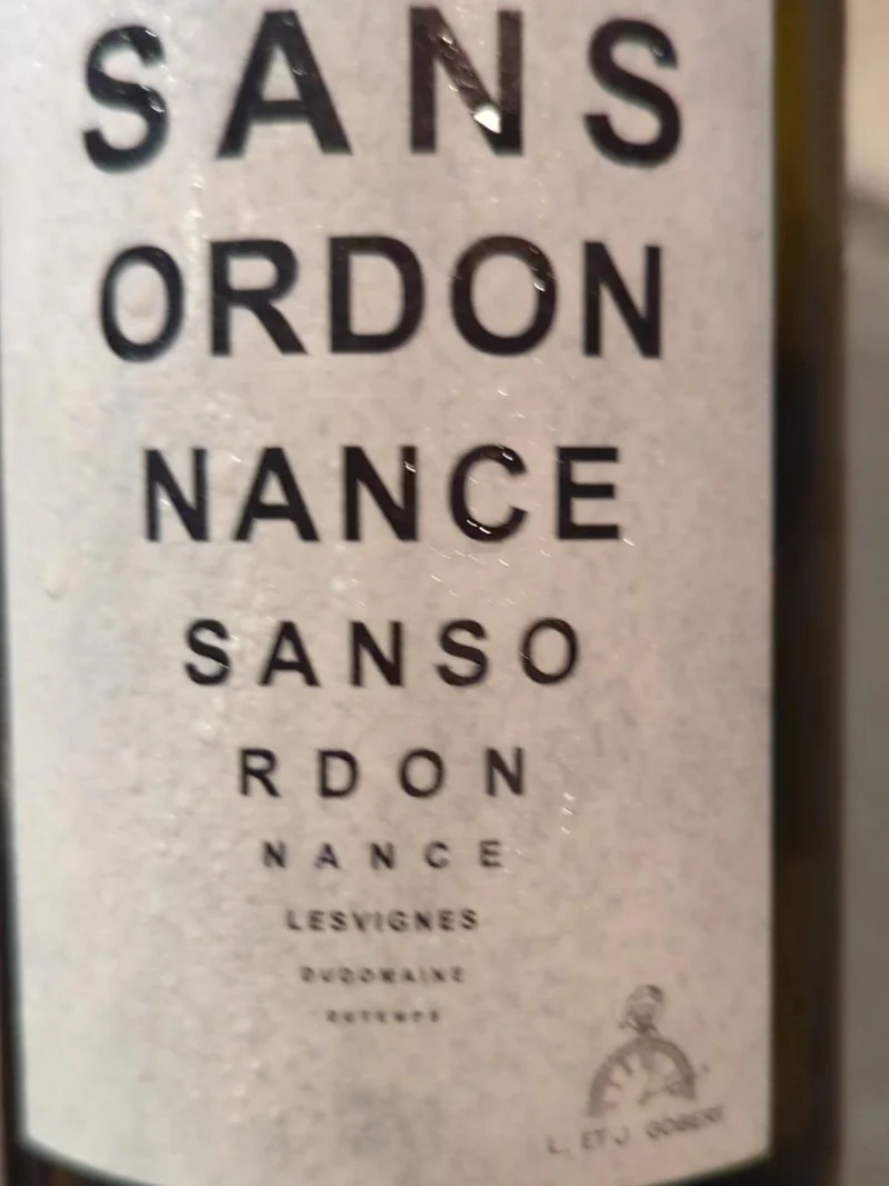 Les Vignes du Domaine du Temps Sans Ordonnance Blanc