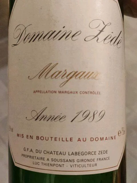 Château Labégorce Zédé de Labégorce (Domaine Zédé)