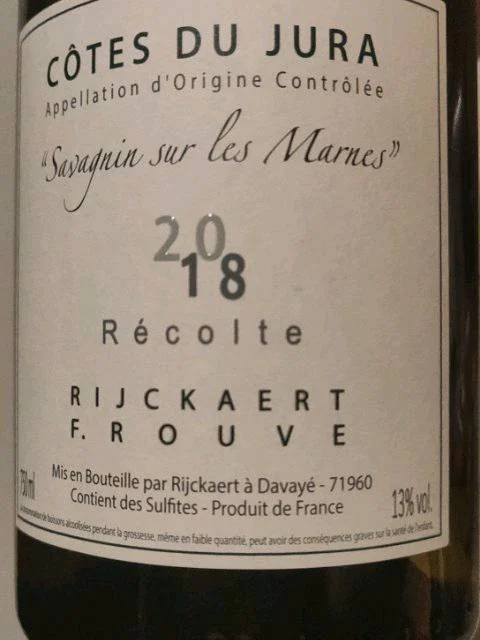 Savagnin sur les Marnes Côtes du Jura