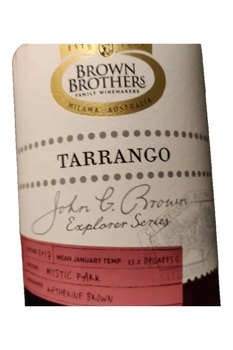Brown Brothers John G Brown Explorer Series Tarrango