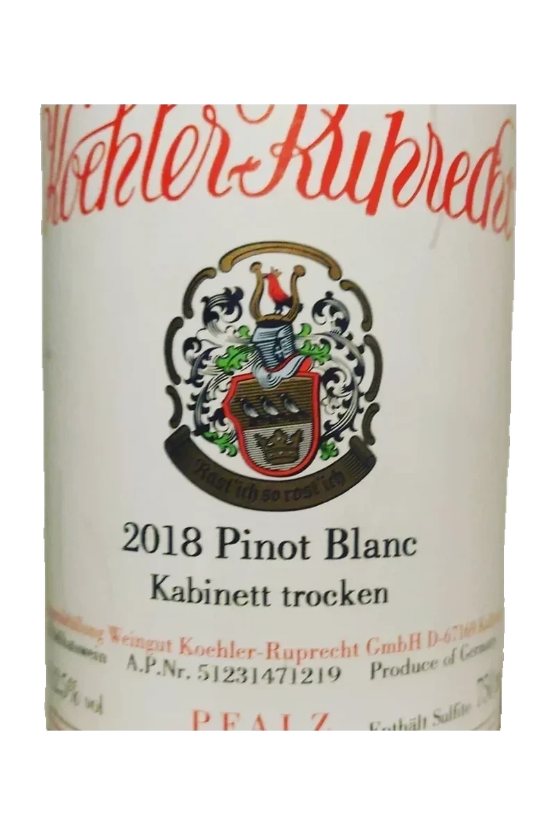 Koehler-Ruprecht Pinot Blanc (Weißer Burgunder) Kabinett Trocken