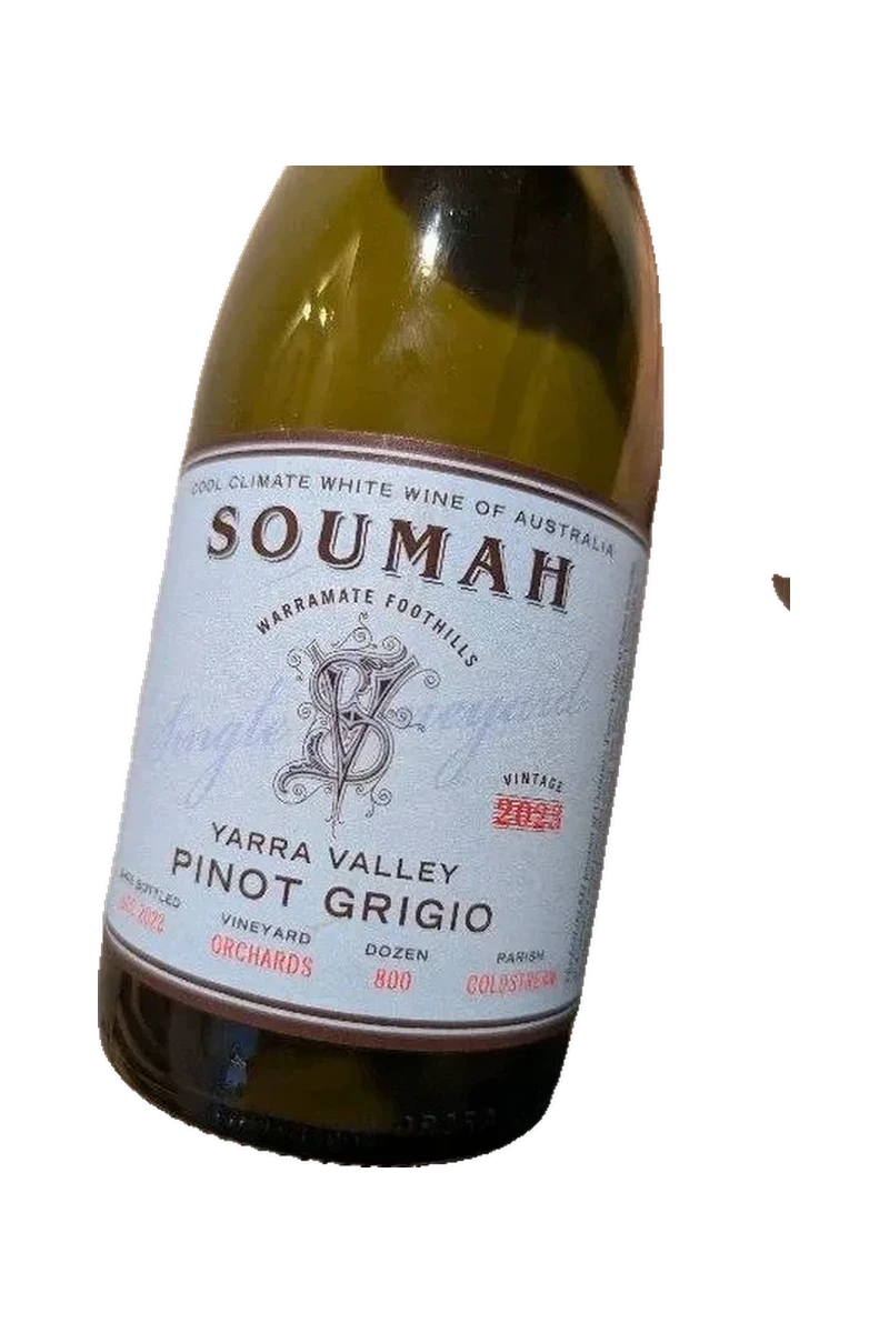 Soumah Orchards Single Vineyard Pinot Grigio