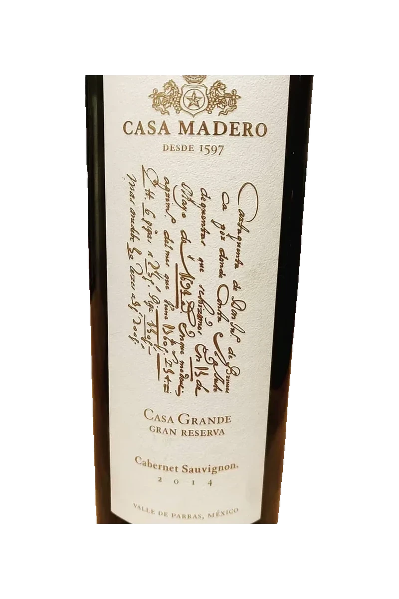 Casa Madero Gran Reserva Cabernet Sauvignon