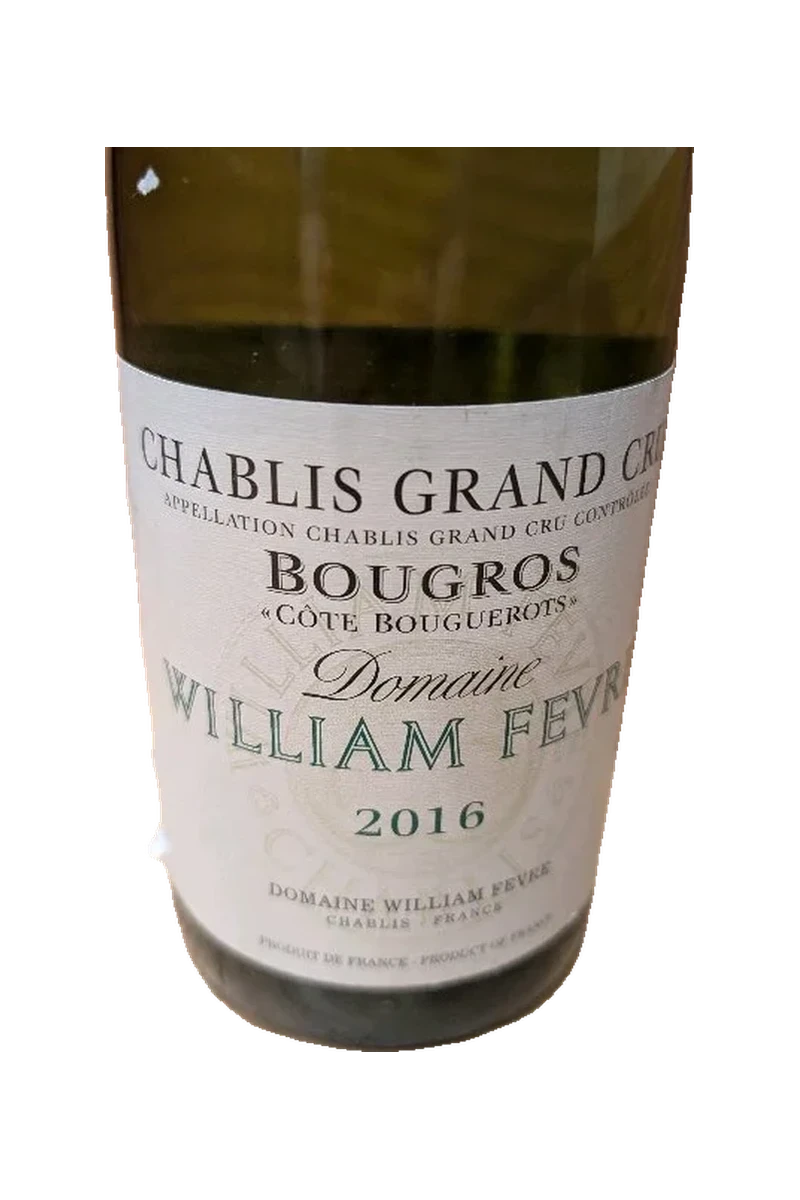 Domaine William FĂšvre Chablis Grand Cru Bougros CĂŽte Bouguerots