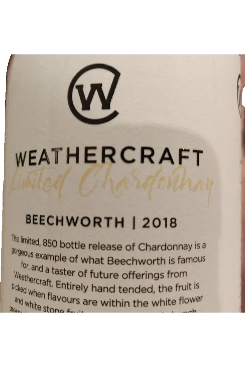 Weathercraft Limited Chardonnay