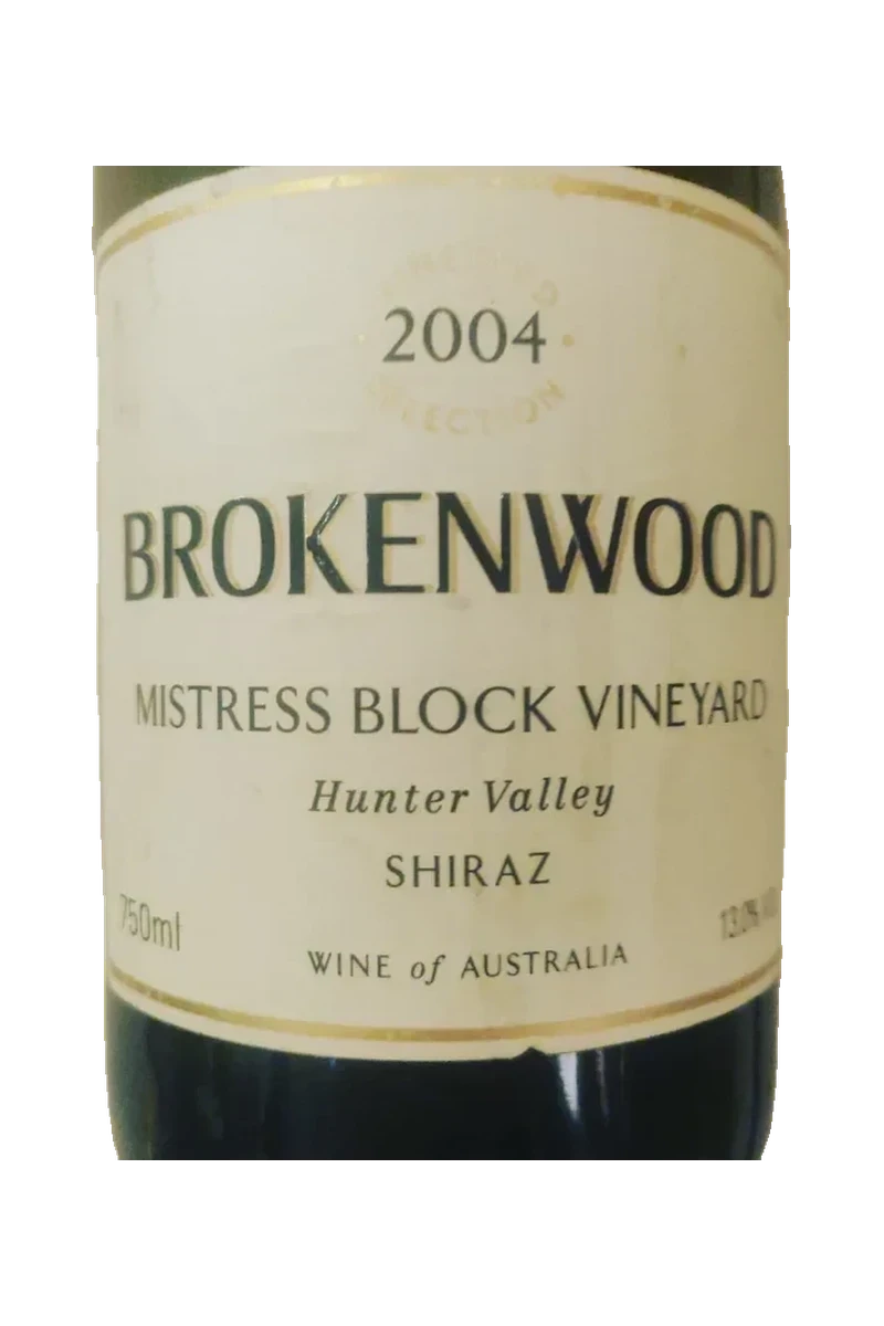Brokenwood Mistress Block Vineyard Shiraz